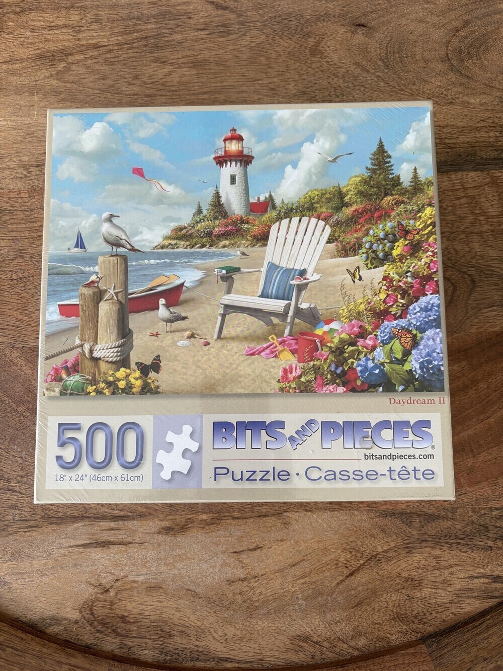 Bits And Pieces Daydream II 500 Piece Jigsaw Puzzle Multicolor Beach Lighthouse